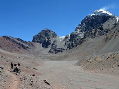 26 Cerro Ibanez And Aconcagua East Face From Just Before Plaza Argentina Base Camp.jpg